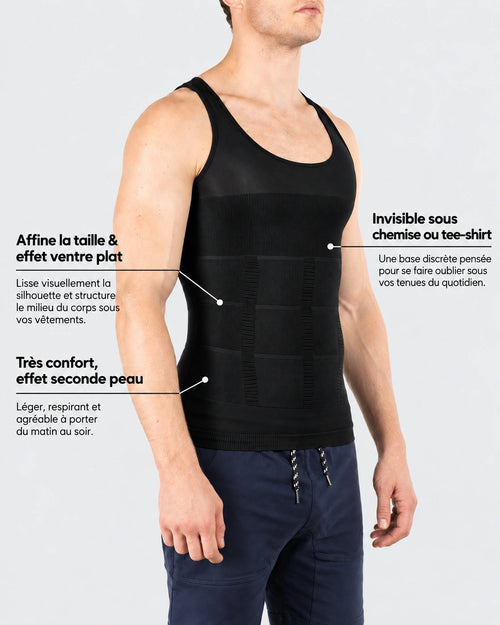 Débardeur BYDREX : silhouette affinée, invisible sous les vêtements et effet seconde peau